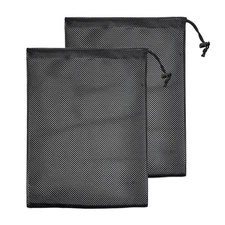 Quacc 2pcs Black Pump Barrier Bags with Drawstring Sturdy Pump Filter Mesh Ba...