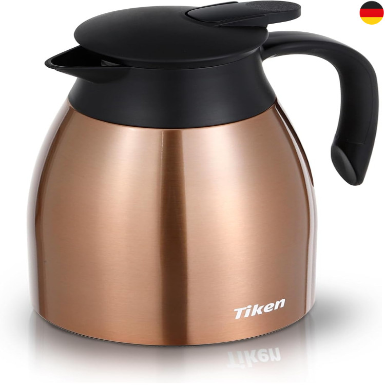 Tiken 1,5 Liter Thermoskanne Vakuumisolierung Edelstahl Doppelwand
