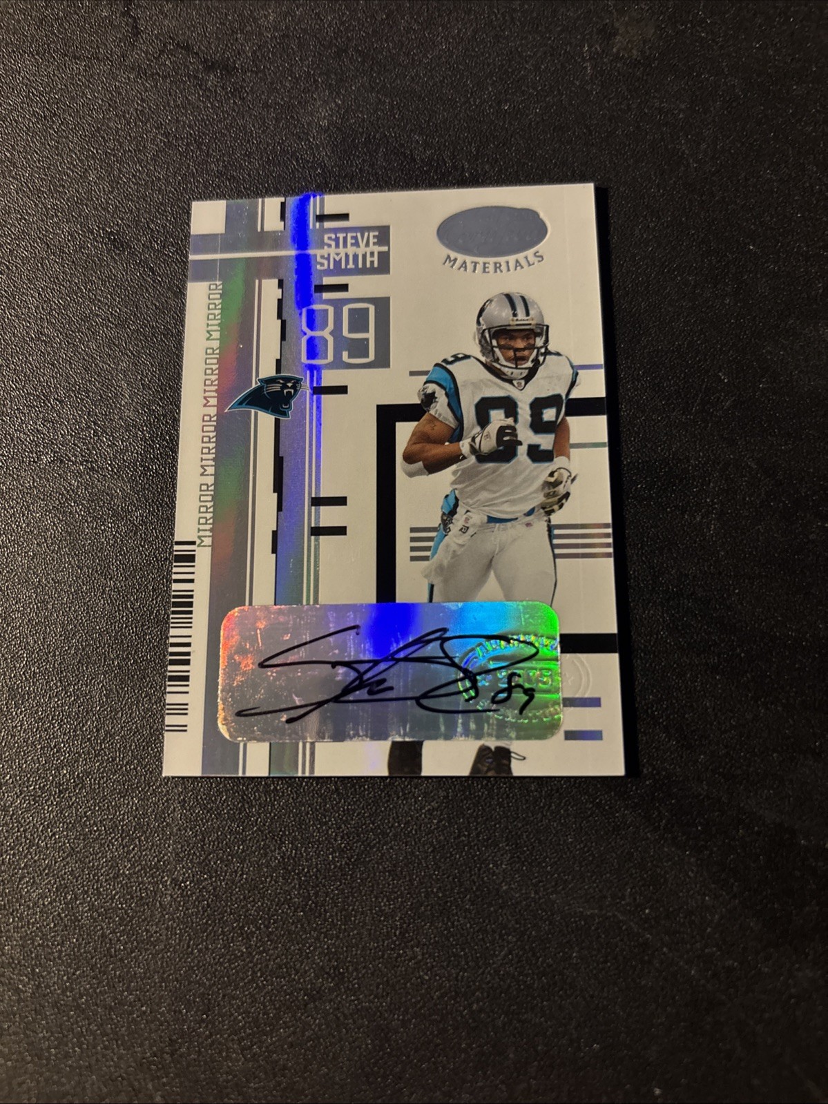 2005 Leaf Certified Steve Smith Mirror Auto 47/100 Panthers #20