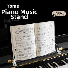 1Pair Clip on Piano Music Book Clip Piano Score Holder  for Sheet Music