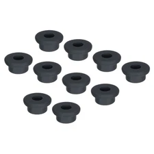 10Pcs T Type Rubber Grommet Mount Dia 21mm 28x11x14mm Seal Protection Black