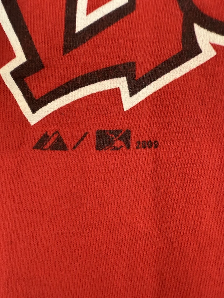 Vintage LugNuts Shirt Youth Small Red Majestic 2009 Cartoon Baseball Tee Kids - Image 2 of 4