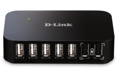 D-Link Dub-H7 USB 2.0 Type-B 480 Mbit/S SCHWARZ