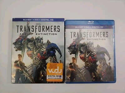 Transformers Age of Extinction (Blu-ray + DVD, 2014) W Slipcover NEW