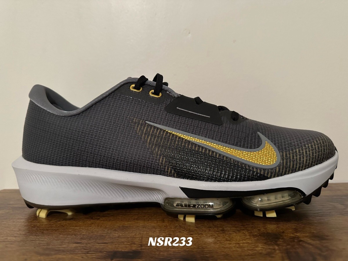 NIKE AIR ZOOM INFINITY TOUR 2 GOLF SHOES BLACK GOLD FD0217 NIKE AIR ZOOM INFINITY TOUR 2 GOLF SHOES BLACK GOLD FD0217