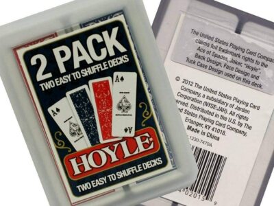 Hoyle Slice 2-Pack Skinny Poker Playing Cards Easy to Shuffle Child Kids Bicycle