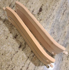 2 Plan Toys Plan City Wooden Bridge Accending Tracks 9"