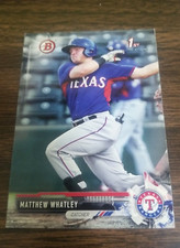 MATTHEW WHATLEY 2017 BOWMAN DRAFT CARD BD-121 RANGERS (FIRST PROSPECT BASE)