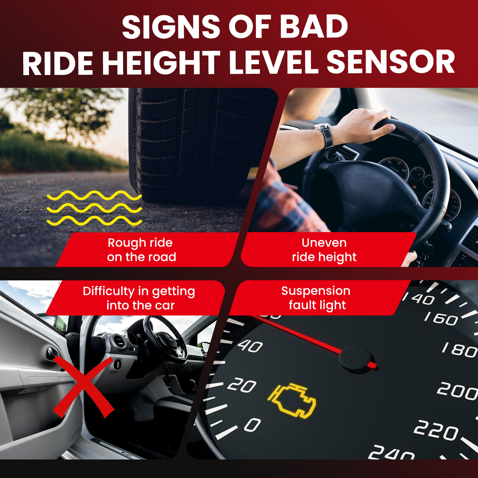 2x Front L&R Ride Height Level Sensor for Audi A8 Quattro S8 Bentley Continental