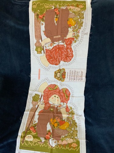 Cabbage Patch Kids Doll Pillow Fabric Panel Cut and Stuff Vintage 1983