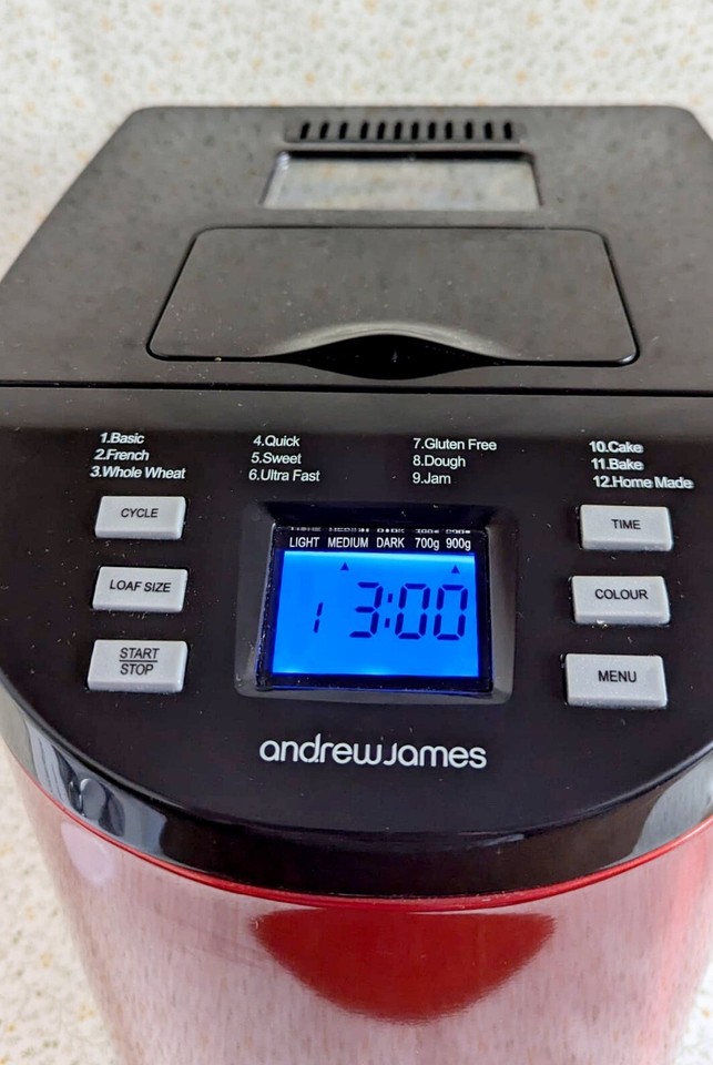 Andrew James Bread Maker Model AJBM102XJ Stainless Steel Great