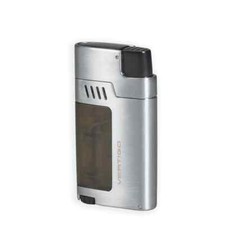 Vertigo "Gauntlet" Chrome Triple Torch Butane Lighter, Cigar Punch