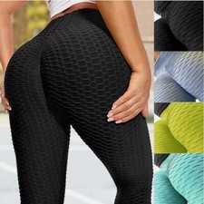 Women Anti-Cellulite Yoga Pants High Waist Leggings Butt Lift Exercise Workout