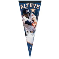 JOSE ALTUVE #27 HOUSTON ASTROS ROLL UP PREMIUM PENNANT 12"x30" WINCRAFT 👀