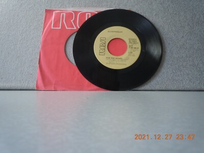 PRESLEY,ELVIS 7''vinyl...FOR THE HEART/HURT...RCA...VG...'76