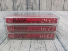 Lot of (3) BASF LH-EI 90 Cassette Tapes Type I - Pre-recorded 
