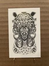 vintage COLLIN OWNESBY flash TATTOO BUSINESS CARD seattle WASHINGTON