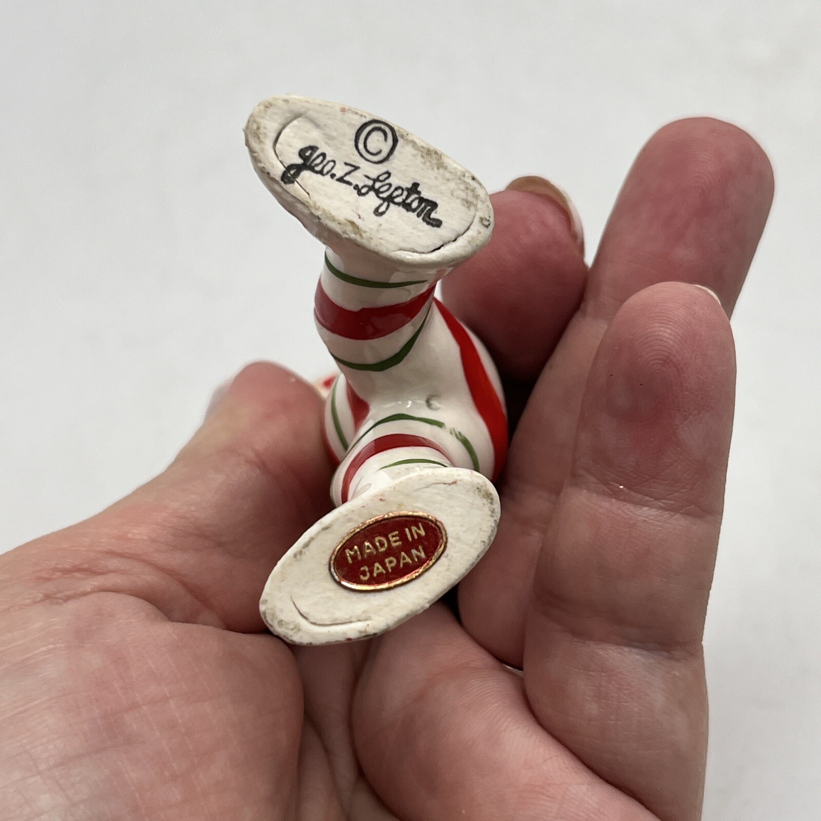 Lefton Candy Cane Pixies Elves Sprites NO REPAIRS Japan VGC 1950’s