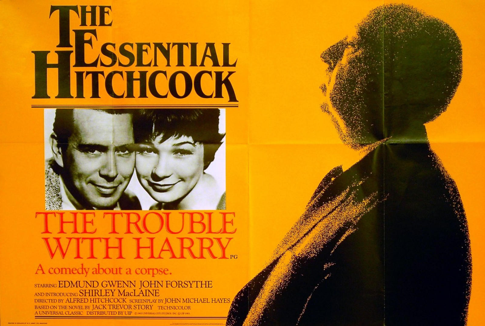 The Trouble with Harry (1955) UK 1983 re-release quad poster by Lonsdale & Bartholomew Ltd. Nottingham