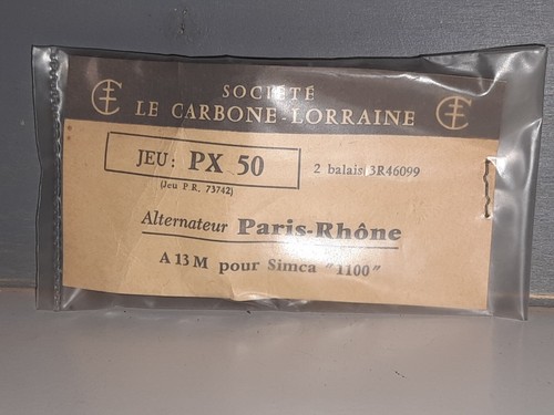 Balais Charbons PARIS RHONE PX50 - Jeu 73742 - Simca Cintroen  Renault  Peugeot - Bild 2 von 4