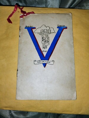 May 22 1942 Greenville High School Texas Junior Senior Reception Program