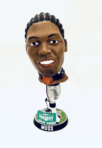 Randy Moss, N.E. Pats ESPN Fantasy Winner 8” Bobblehead. Legends of “The Field”