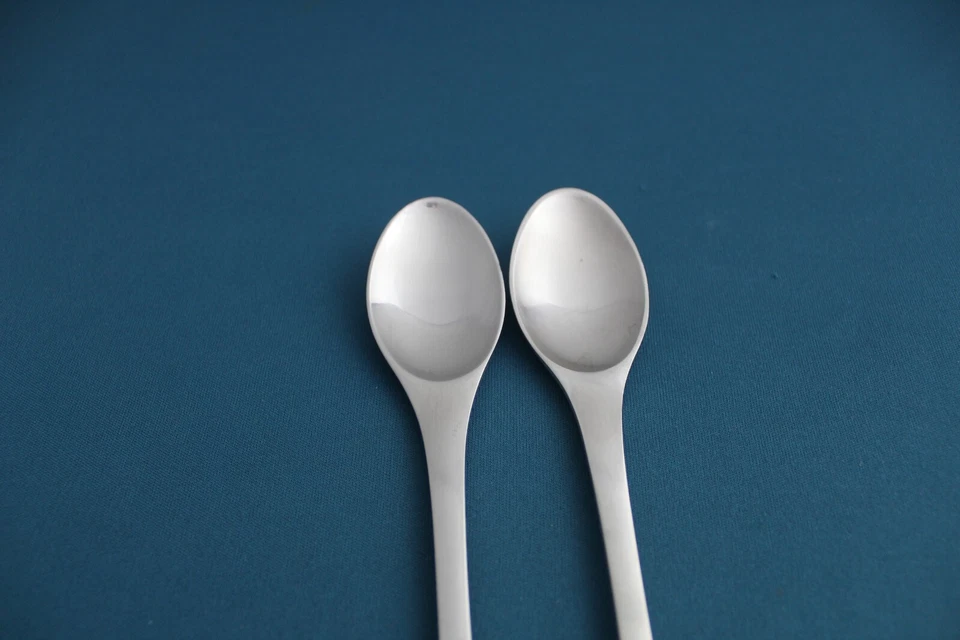 2 чайные ложки Dansk ODIN атласная нержавеющая сталь Германия 6 3/8 дюйма - Изображение 3 из 4