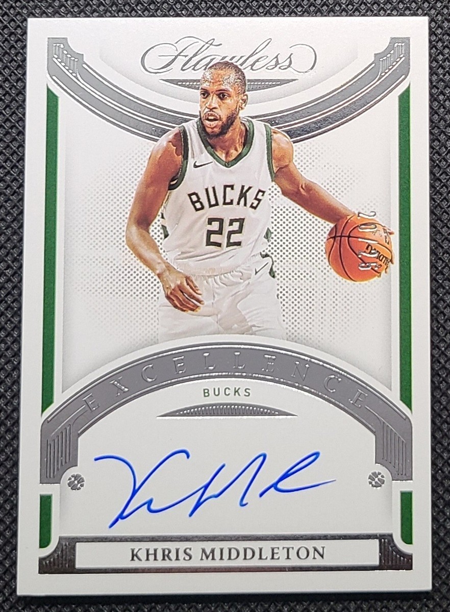 2020-21 Panini Flawless Khris Middleton Excellence Auto Silver /25 
