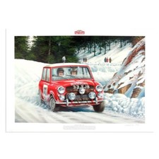 Limited edition Paddy Hopkrik 1964 Monte Carlo Rally print