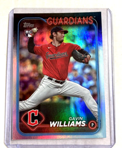 2024 Topps #242- GAVIN WILLIAMS Rookie RC Rainbow Foil SP