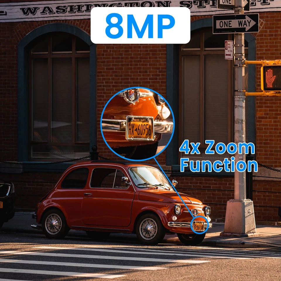 ANRAN 8MP POE Security Camera System Outdoor PTZ Auto Tracking 2 Way Audio IP66 - Image 4 of 4