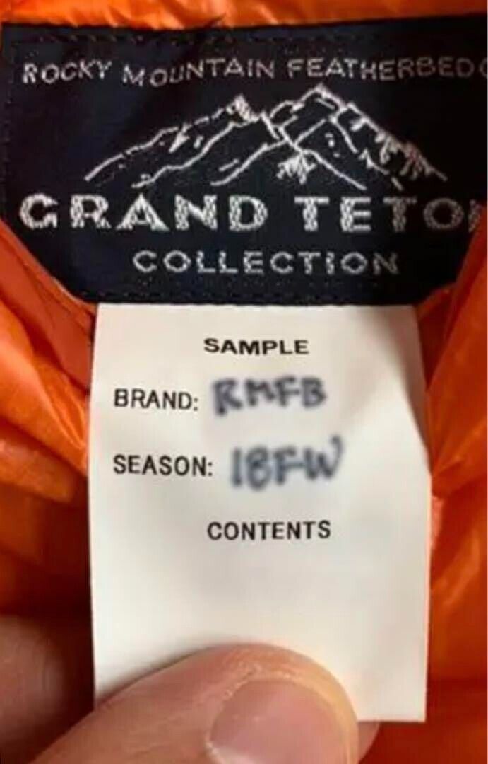 Rocky Mountain Featherbed GRAND TETON Down Vest men Size Rocky Mountain Featherbed GRAND TETON Down Vest men Size