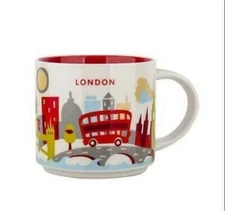 Starbucks London "You Are Here" Collection Collector's Edition Mugs 414ml