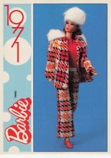 1991 Action/Panini Another First For Barbie 1971 #58 Perfectly Plaid
