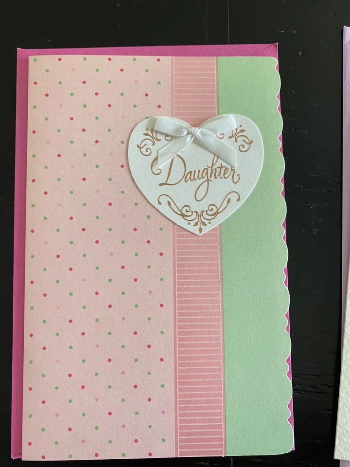 Daughter Greeting Cards 5- Birthday 2- Xmas 3- Mothers Day Please look photos - Image 4 of 4