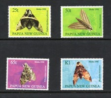 R5803 Papouasie-Nouvelle-Guinée 1998 Insectes Papillons 4v. MNH