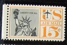 US 15¢ Stamp SC #C58 Air Mail  MNH 1959