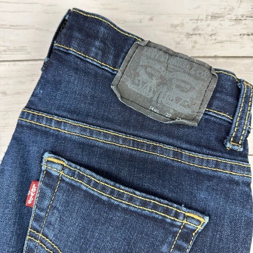 Levi's 511 Performance Slim Blue Jeans Boys Size 14 Reg 27 X 27 (measures 26x27) - Picture 2 of 13