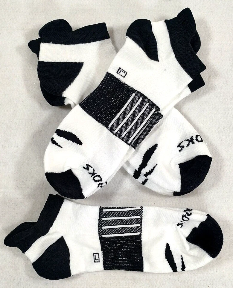 Brooks Ghost Midweight Socks Size Large Black White 3 Pairs NWOT - Image 3 of 3