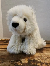 2004 K&M Inc. Plush Polar Bear ,Off White,Adorable!Lifelike Stuffed Animal 