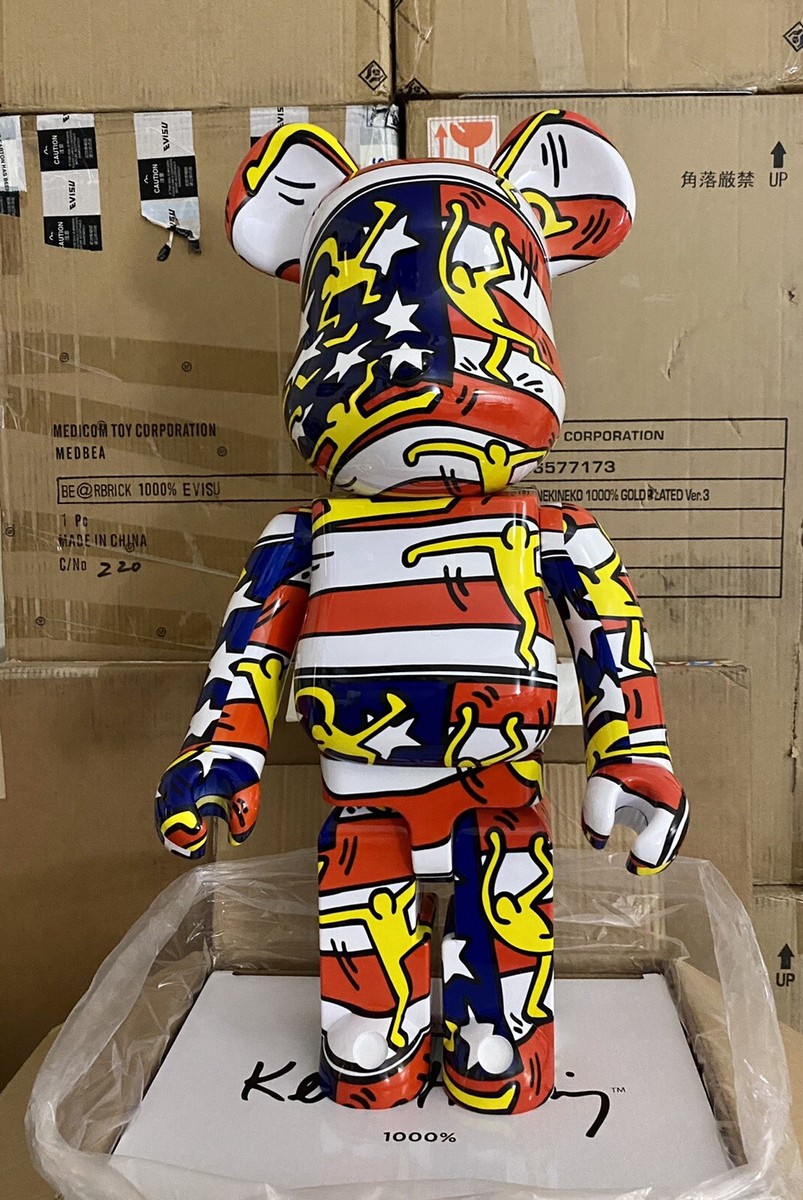 Keith Haring American Flag 1000% Bearbrick #7 Medicom Be@rbrick