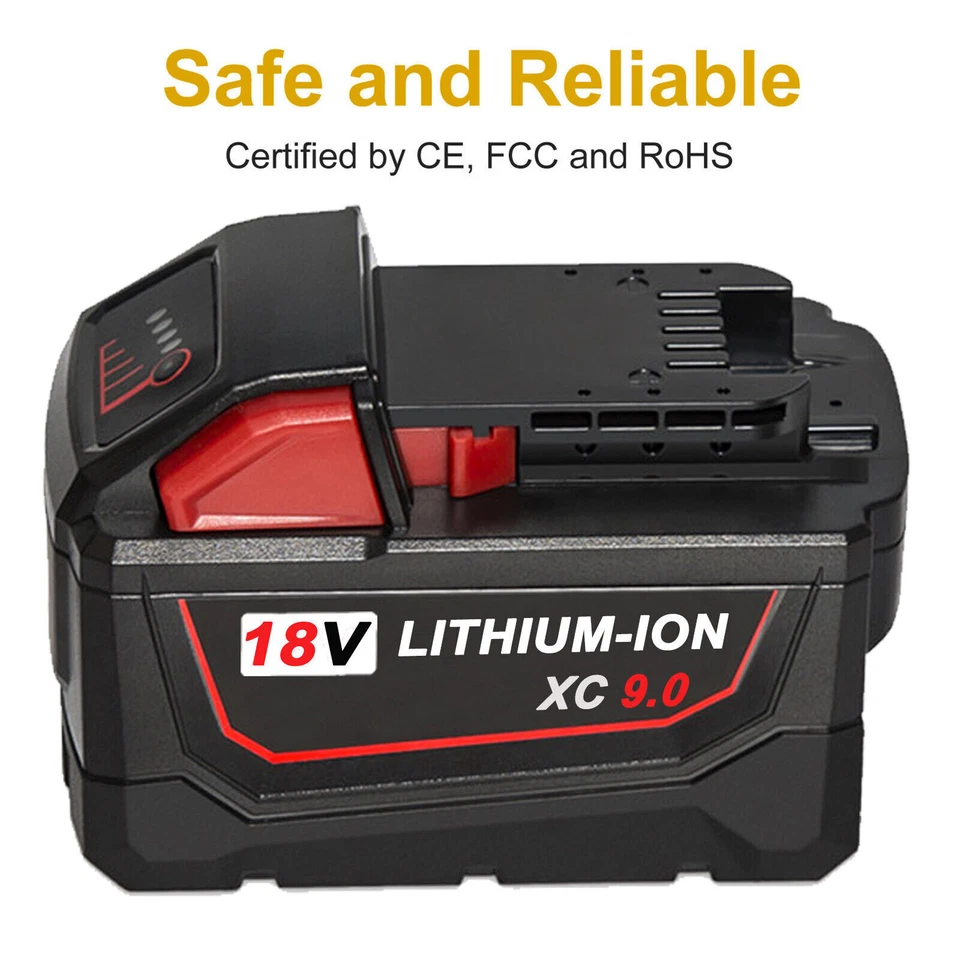 6X Für Milwaukee M18 Akku 18V XC12,0 9.0Ah Li-Ion 48-11-1860 48-11-1812 Original - Bild 4 von 4