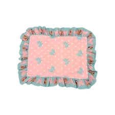 Vtg Walt Disney Minnie Mouse Ruffled SHAM Pacific Std Pillow Case Pink Bow Green