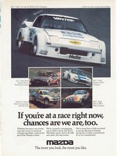 80's Mazda Print Ad Automobile RX-7 GLC B2000 8.5" x 11"