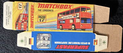 Matchbox Superfast #17 The Londoner Berger Paints  71- 74 Type I Repro Box