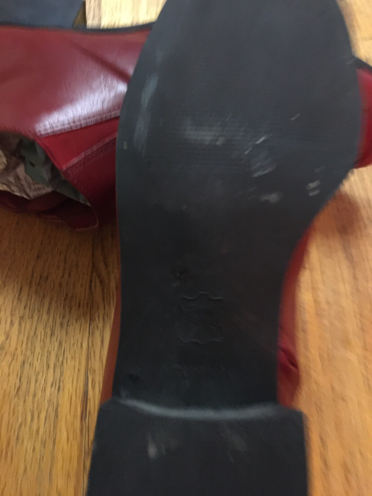 Decoys By Auditions Red Leather Heeled Womens Ankle B… Gem