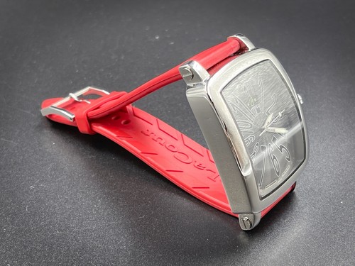 NEW Limited Edition DeLaCour Via Large S.3517.L Wave Dial 40mm Red Strap (591) - 第 11/12 張圖片