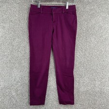 Old Navy Women's Pants Size 2 P Purple Pixie "Mid Rise" Skinny