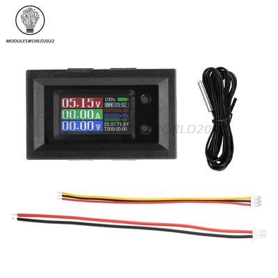 DC 4-30V 9-in-1 Multimeter Voltage Current Power Meter Impedance Capacity Tester