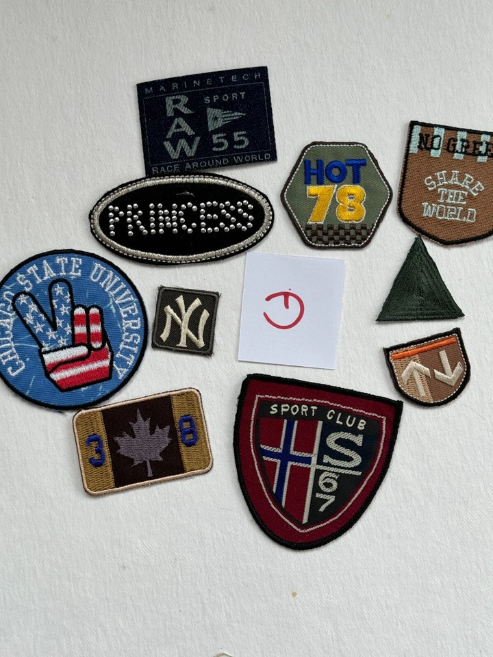 10 Bügelbilder Bügelflicken Aufnäher Patches Stickbild Applikation Flicken Label - Bild 3 von 4